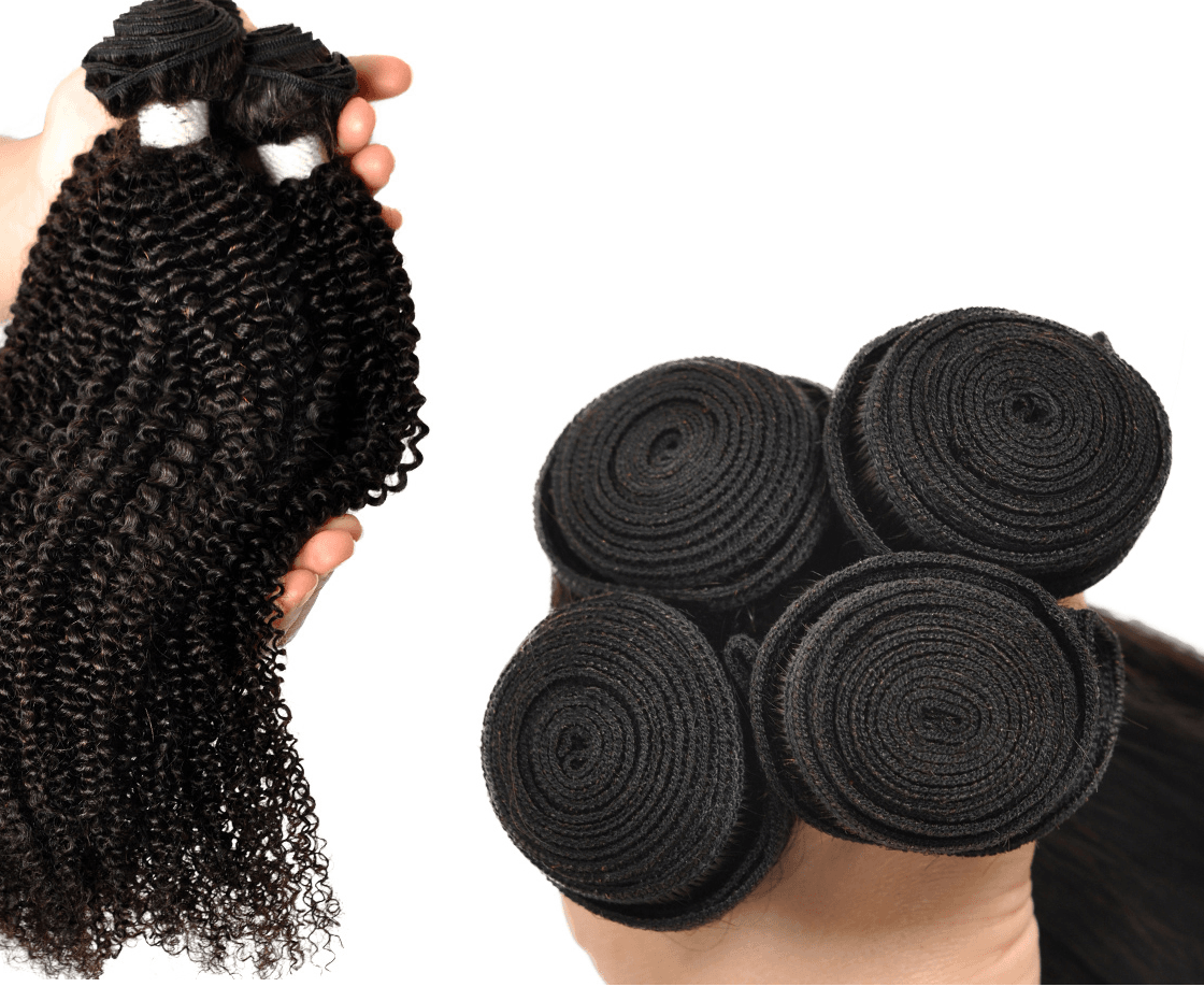 100% Brazilian Human Hair -3Pcs curly | Plus 4"x 4" Lace Closure - SashBeauty