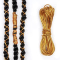 10m/pc 1mm Golden/Silver Metallic Cord Thread for Braids - SashBeauty