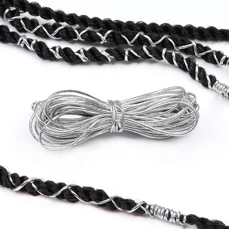 10m/pc 1mm Golden/Silver Metallic Cord Thread for Braids - SashBeauty
