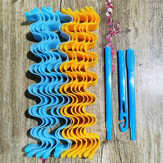 12PCS Water ripple - Portable Hair Rollers - SashBeauty