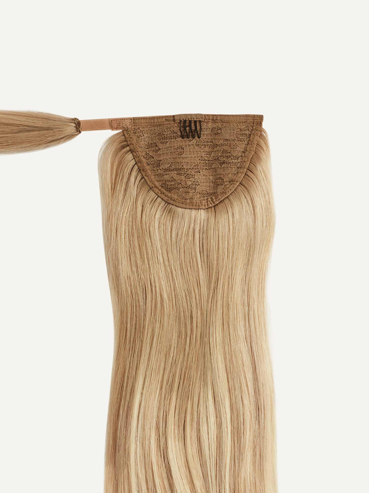 BUY 2- Dirty Blonde Highlights Ponytail  + ONE-PIECE HALO hair (60g)