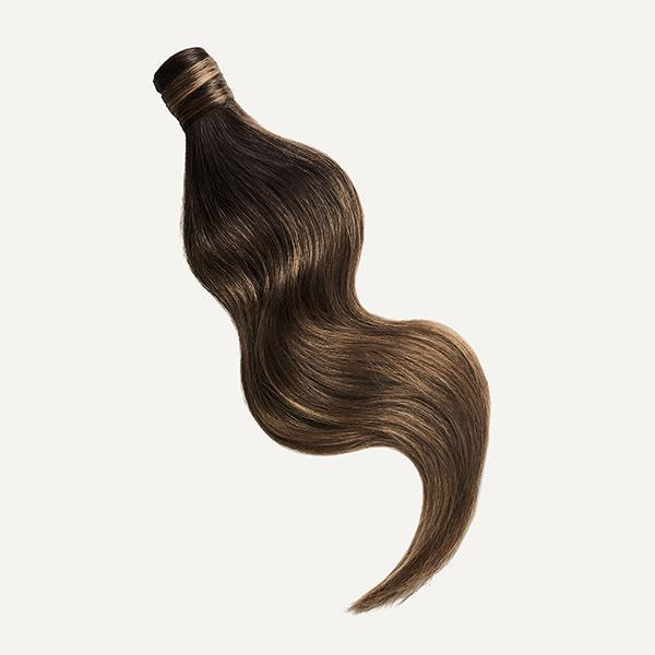 Mocha Brown Balayage Ponytail Hair 100% Remy Human Hair Extension