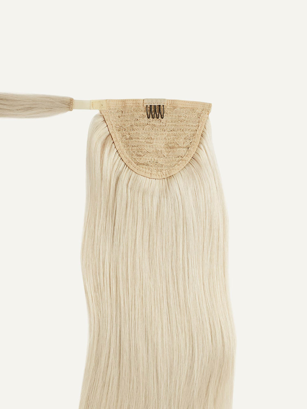 16" Platinum Blonde Ponytail - 16" (100g) - SashBeauty