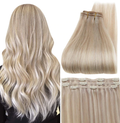 Classic Natural Blonde Balayage Clip-on Remy Hair Extensions