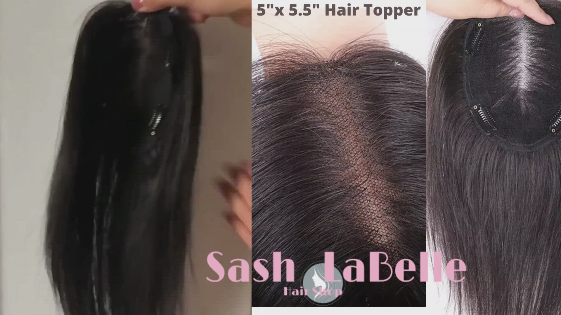 100% Remy Human Hair Dark Brown Hair Topper Canada
