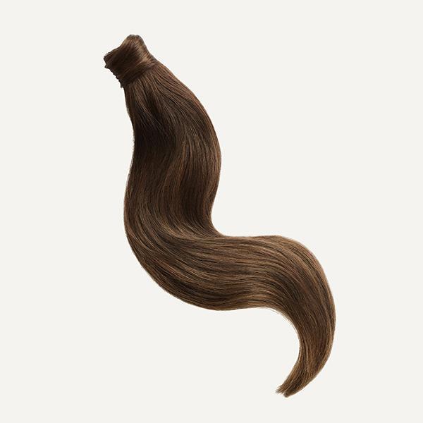 BUY 2- Chestnut Brown Balayage Ponytail Hair + ONE-PIECE HALO hair (60g)
