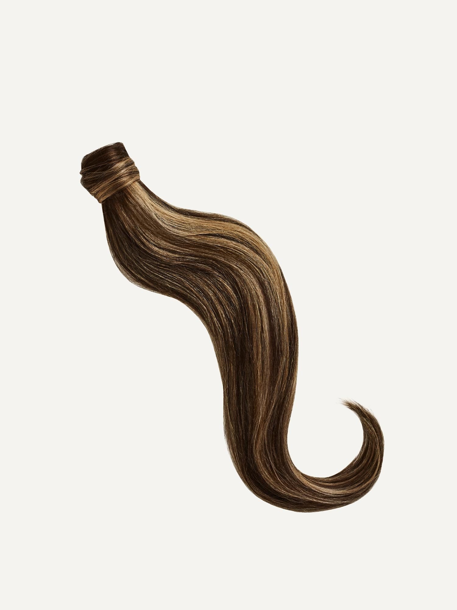20" Mocha Brown Highlights Ponytail - 20" (120g) - SashBeauty