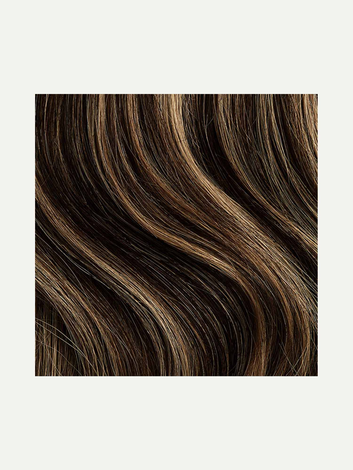 20" Mocha Brown Highlights Ponytail - 20" (120g) - SashBeauty