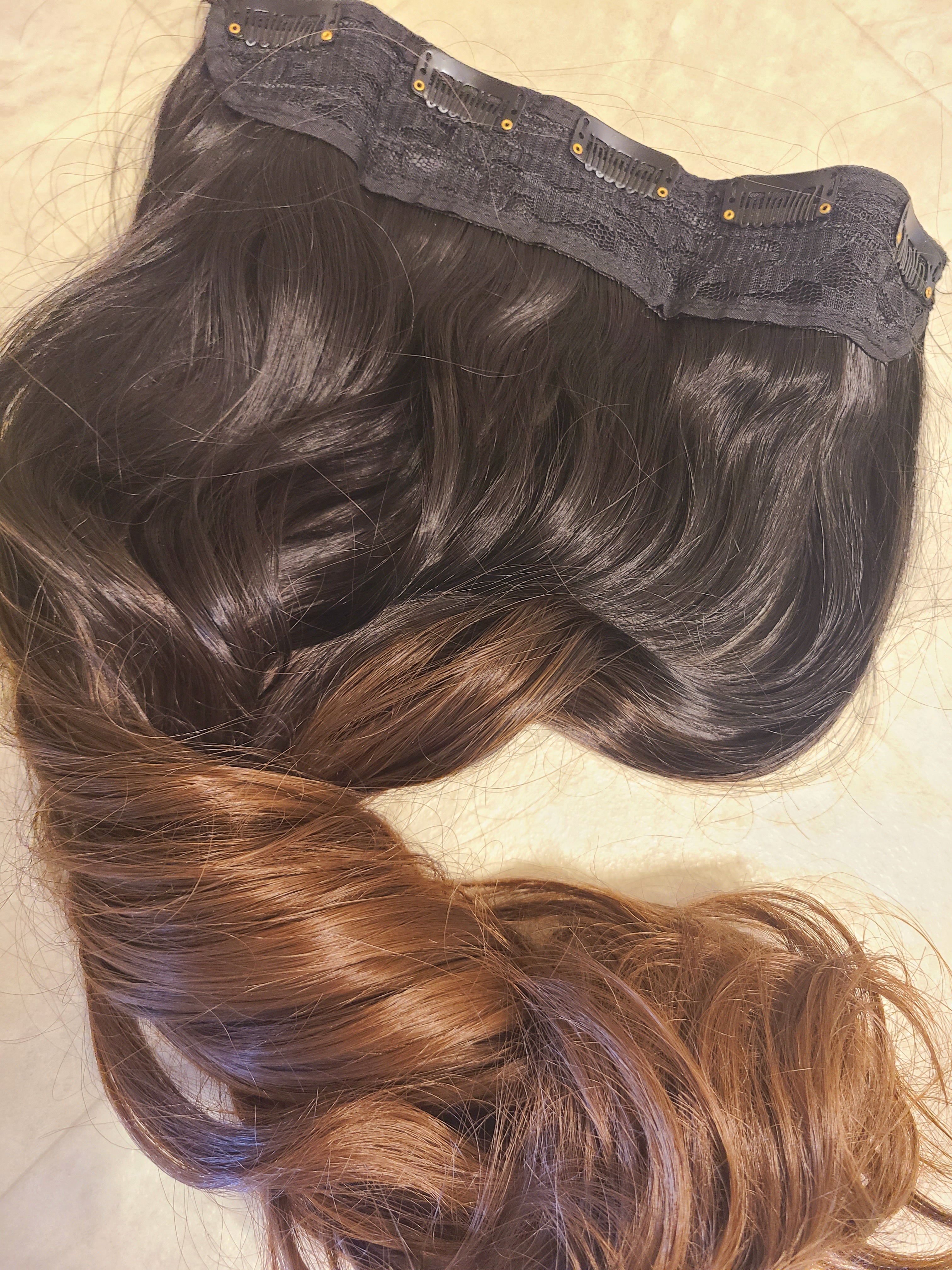 No Glue invisible halo Clip-in Hair Extensions (160g) - Heat resistant