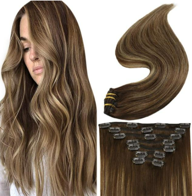 Chestnut Brown 100% Remy Clip-In Hair Extension