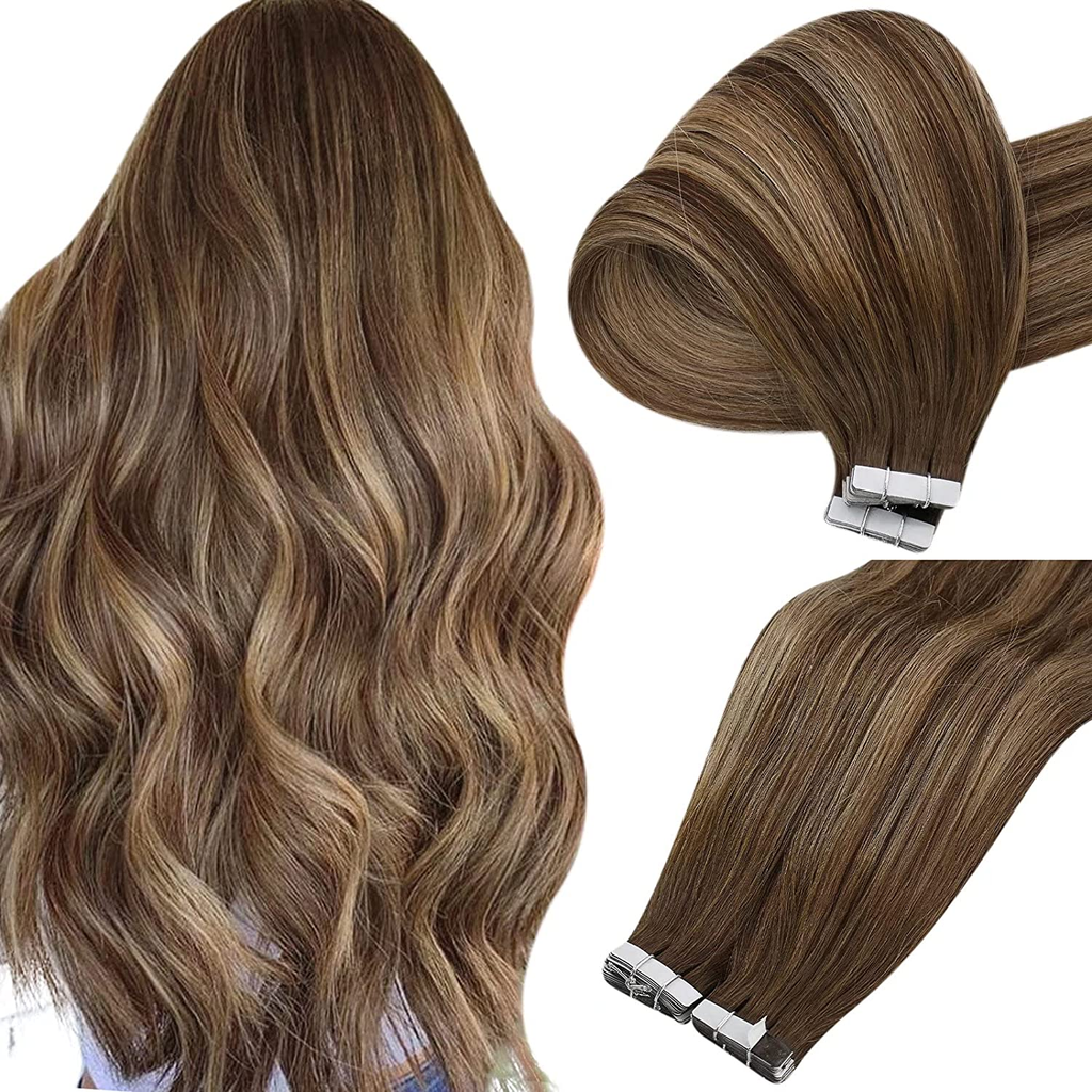 100% Remy Human Hair European P4/24/4 Balayage Tape-In Hair Extensions (55g - 175g)