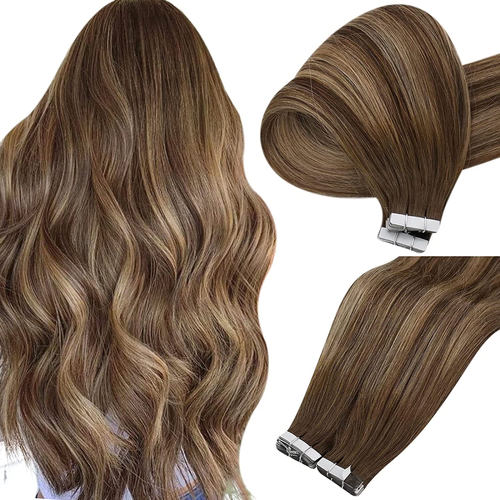 100% Remy Human Hair European P4/24/4 Balayage Tape-In Hair Extensions (55g - 175g)