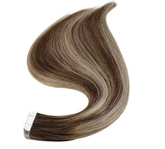 100% Remy Human Hair European P4/24/4 Balayage Tape-In Hair Extensions (55g - 175g)