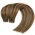 100% Remy Human Hair European P4/27/4 Balayage Tape-In Hair Extensions (55g - 175g)