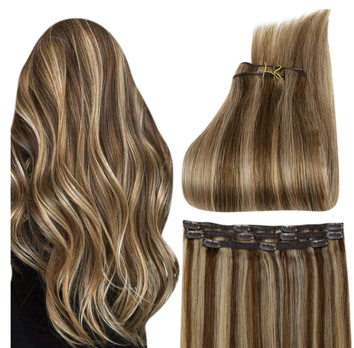 Chestnut Brown 100% Remy Clip-In Hair Extension