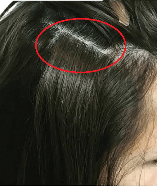 Invisible PU tape-in Skin Weft  Hair Extension - Off Black