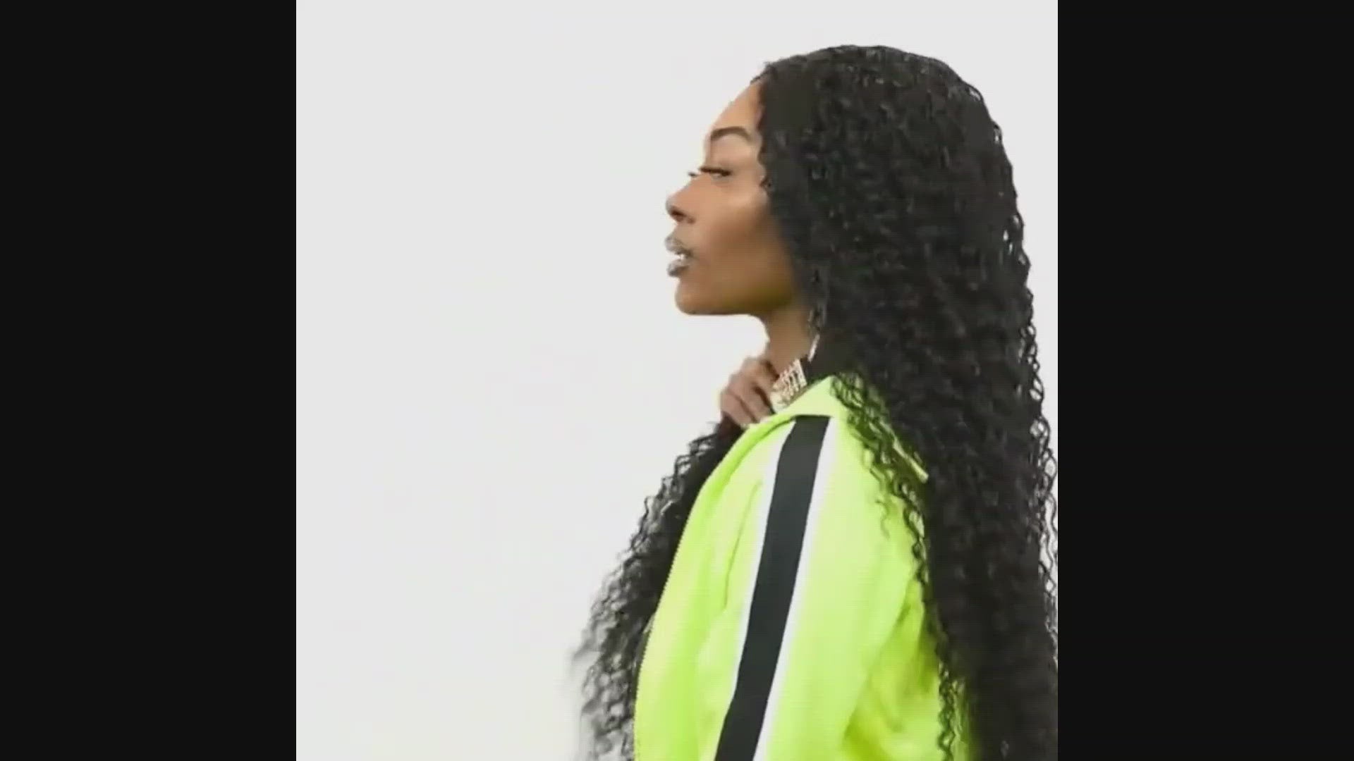 13*5*1 Lace Frontal - Brazillian human hair Curly Wig - Jet black
