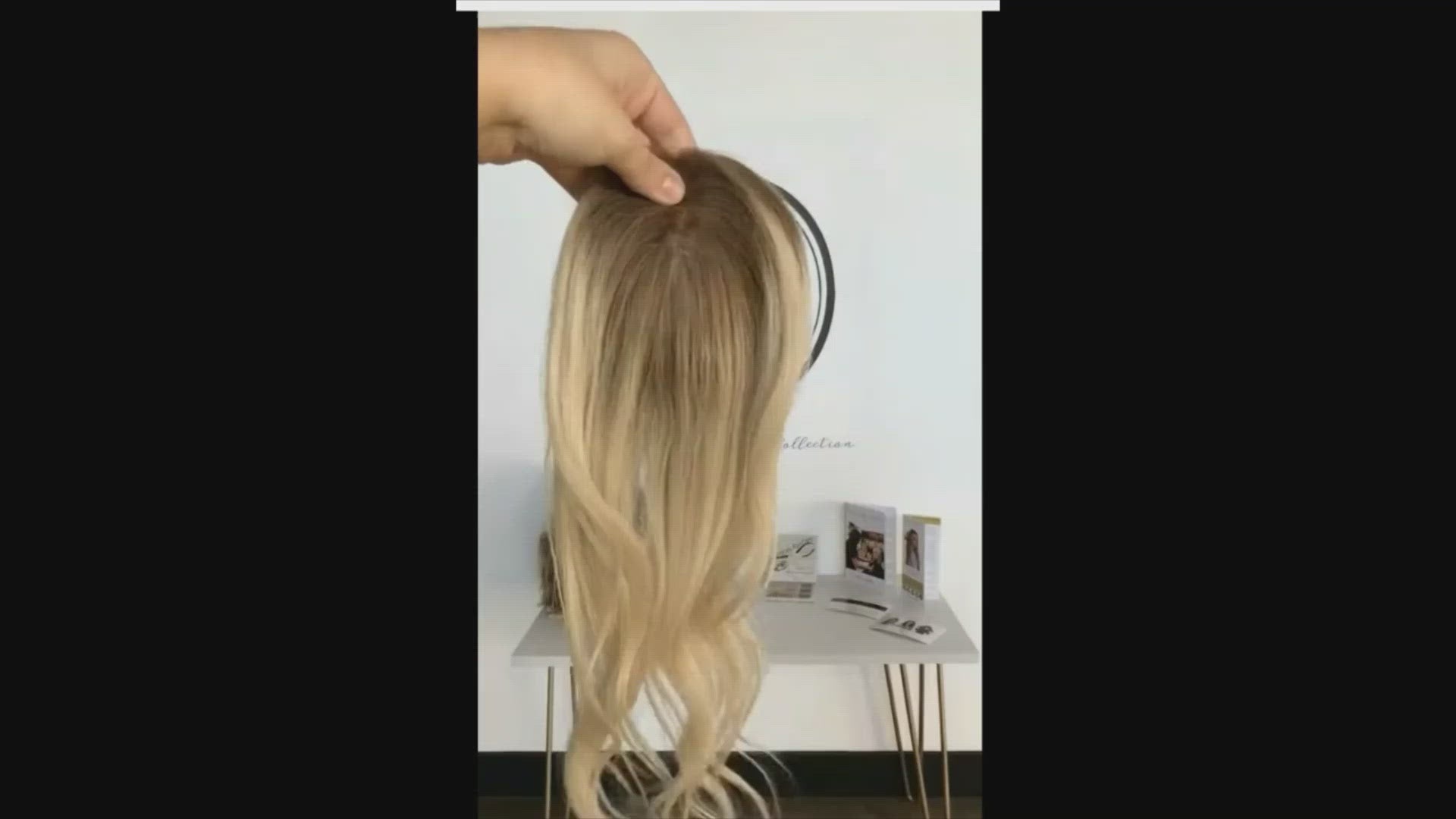 100% Remy Human Hair Ombre Blonde Hair Topper Canada