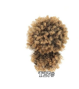 8" High Puff Afro Kinky with Bangs - SashBeauty