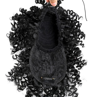 8" High Puff Afro Kinky with Bangs - Off Black - SashBeauty