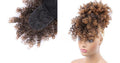 8" High Puff Afro Kinky with Bangs - Ombre Auburn Brown - SashBeauty