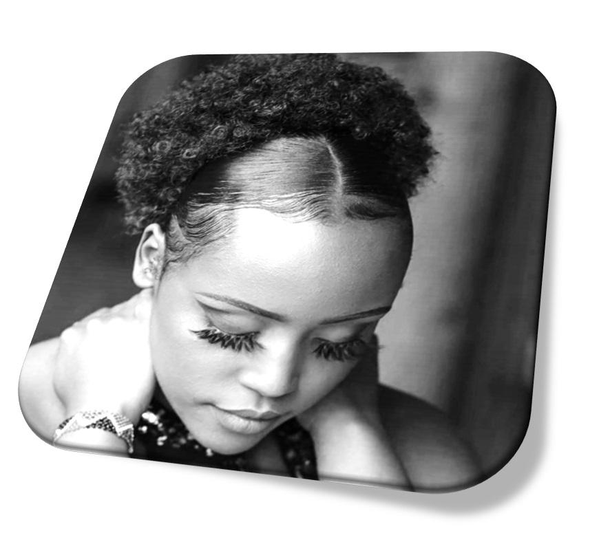 8" Kinky Coily Ponytail Drawstring Hair Extension - Off Black - SashBeauty