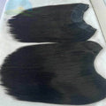 100% Remy Real Human Hair - Invisible U-CLIP Hair Extensions - Natural Black
