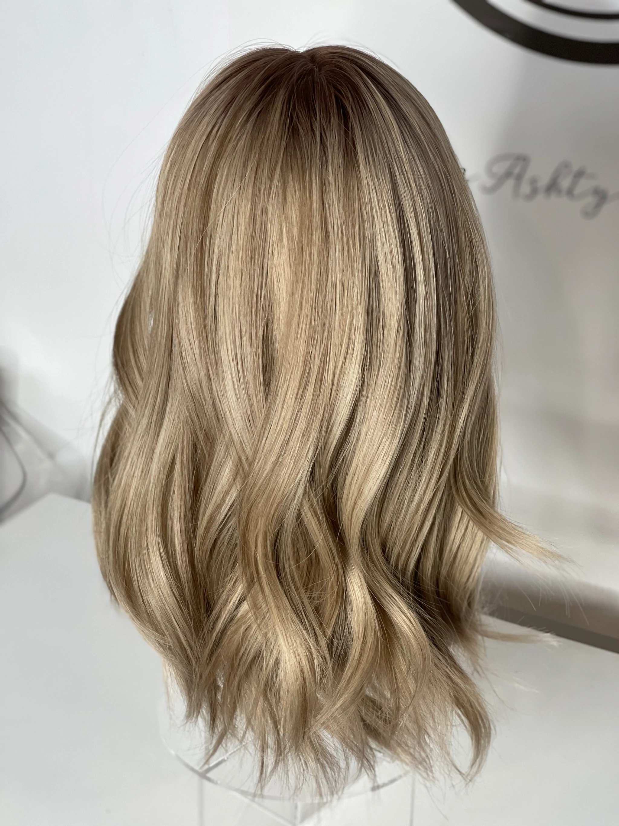 Honey Blonde 100% Remy Hair Wigs for thin hair