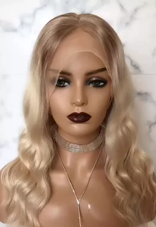 Ash Blonde Lace Top Wig