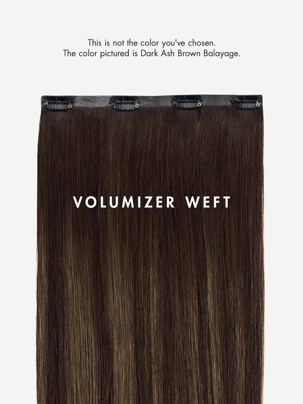 20" Seamless Sash Mocha Brown Volumizer Weft - 20" (45g)