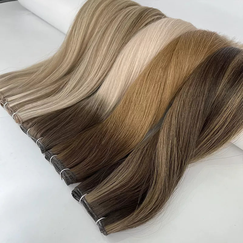 100% Remy Human Hair Double Drawn WEFTs Hair Extension
