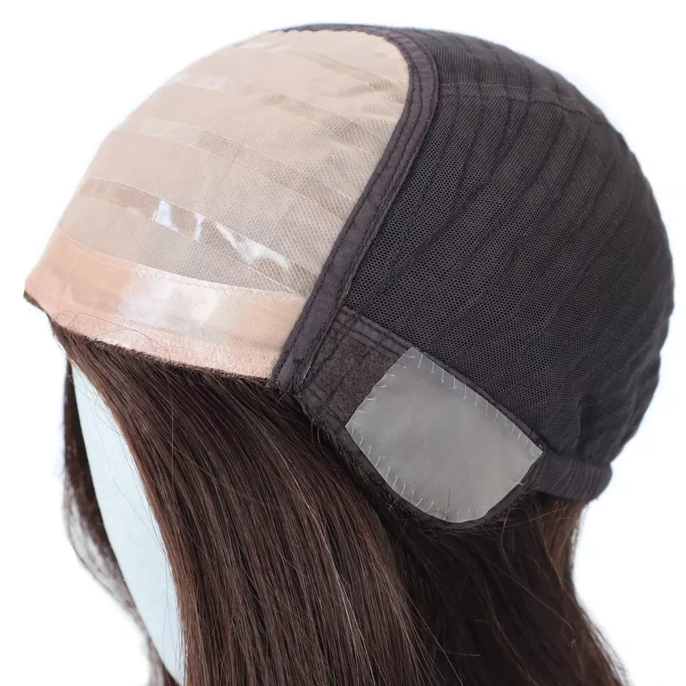Lace Top Chestnut Brown Wig