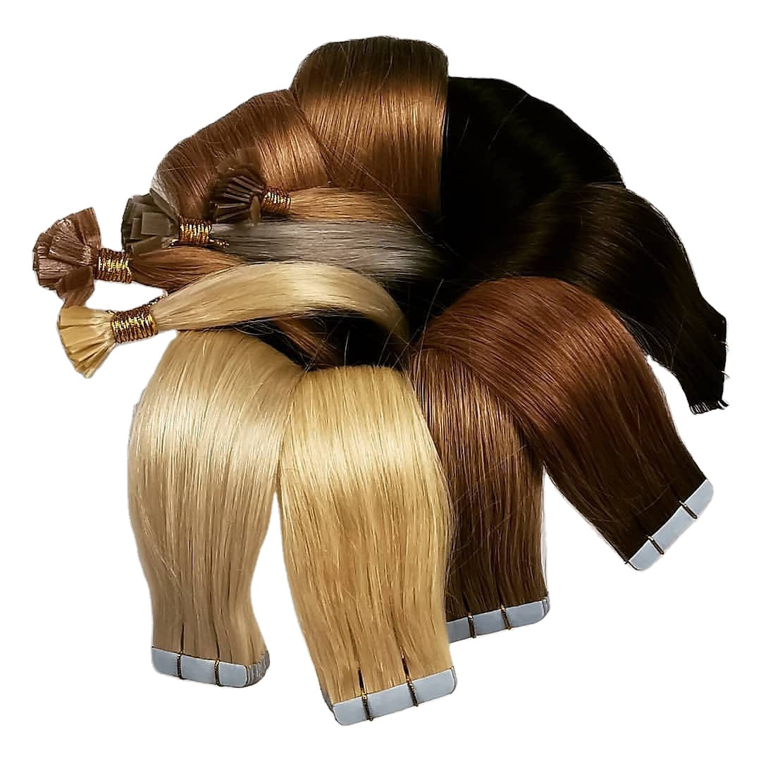 100% Remy Human Hair European chocolate Brown Tape-In Hair Extensions (55g - 175g)