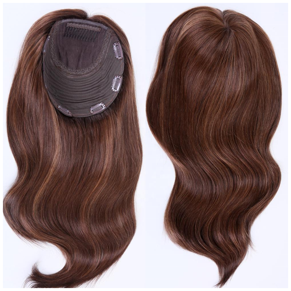 100% Remy Human Hair 5.5"X5.5"| Dirty Blonde Hair Topper Canada| Lace Front
