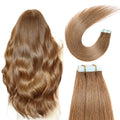 100% Real human hair European Chestnut Brown (#6) Tape-In hair Extensions (55g - 175g)