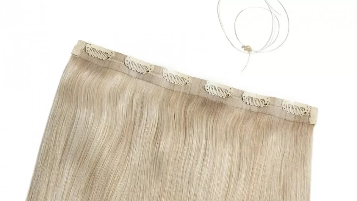 BUY 2 - Platinum Blonde Ponytail Hair  + ONE-PIECE HALO hair (60g)