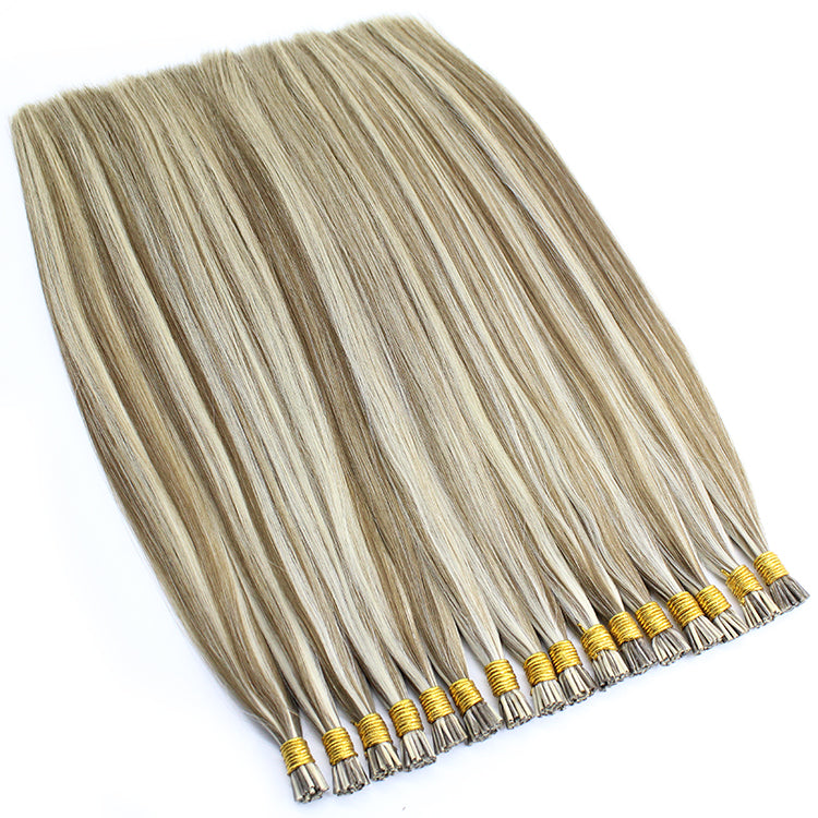 Natural Blonde Highlight (#8/22) 100% Remy Human Hair I Tip Extensions Pre Bonded i-Tip Hair Extensions 1g/s 50-100gram
