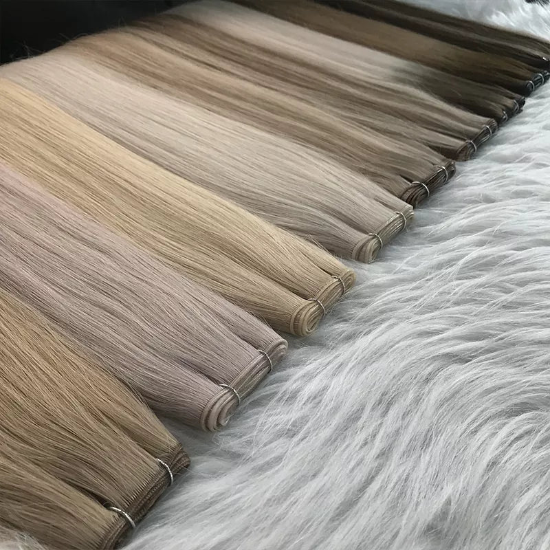 100% Remy Human Hair Double Drawn WEFTs Hair Extension