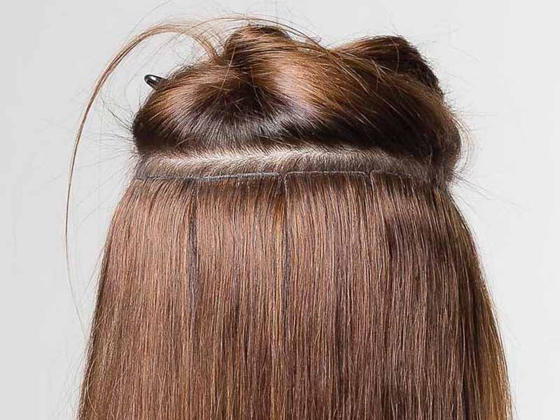 Invisi-tape PU Skin Weft tape -in Extension - Auburn Brown hair extension - 100% Remy Human Hair