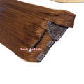 3-Piece Hair Extensions Clip-ons 100% Human Hair Clip-In Remy Hair Extensions - Natural Red