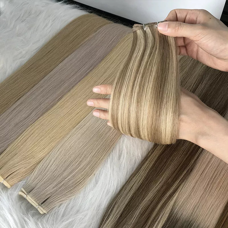 100% Remy Human Hair Double Drawn WEFTs Hair Extension