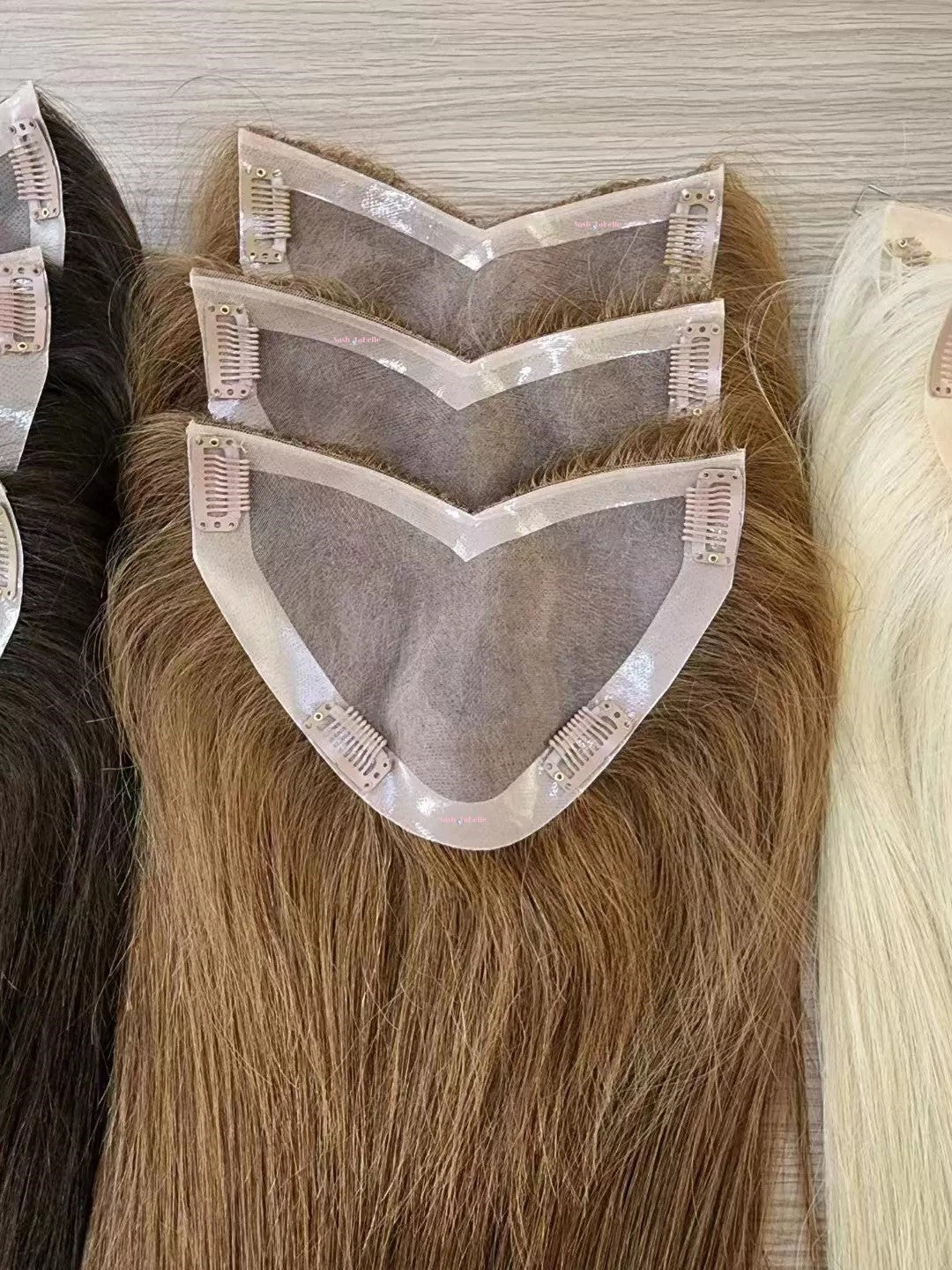 100% Remy Real Human Hair - Invisible U-CLIP Hair Extensions - Chestnut Brown