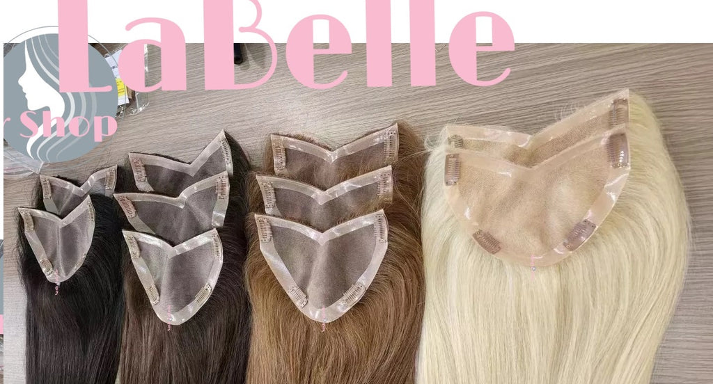 100% Remy Real Human Hair - Invisible U-CLIP Hair Extensions - Platinum Blonde