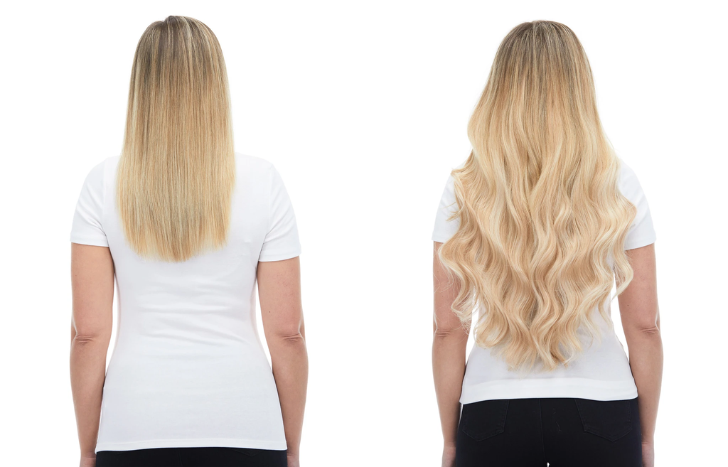 100% Invisible Remy Champagne Blonde Highlights (P10/16/60) Remy Tape-In Hair Extensions (55g - 175g)