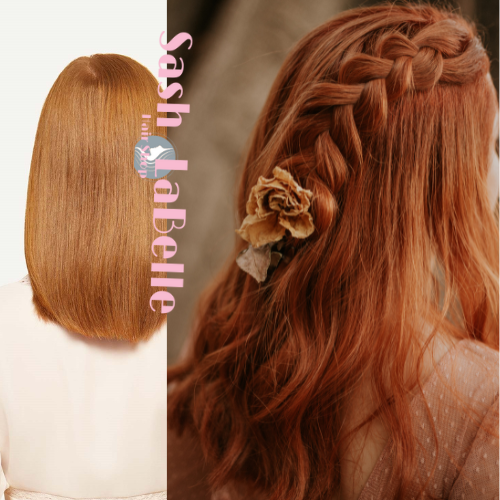 Invisible-tape tape -in Extension -Natural RED (#T33)