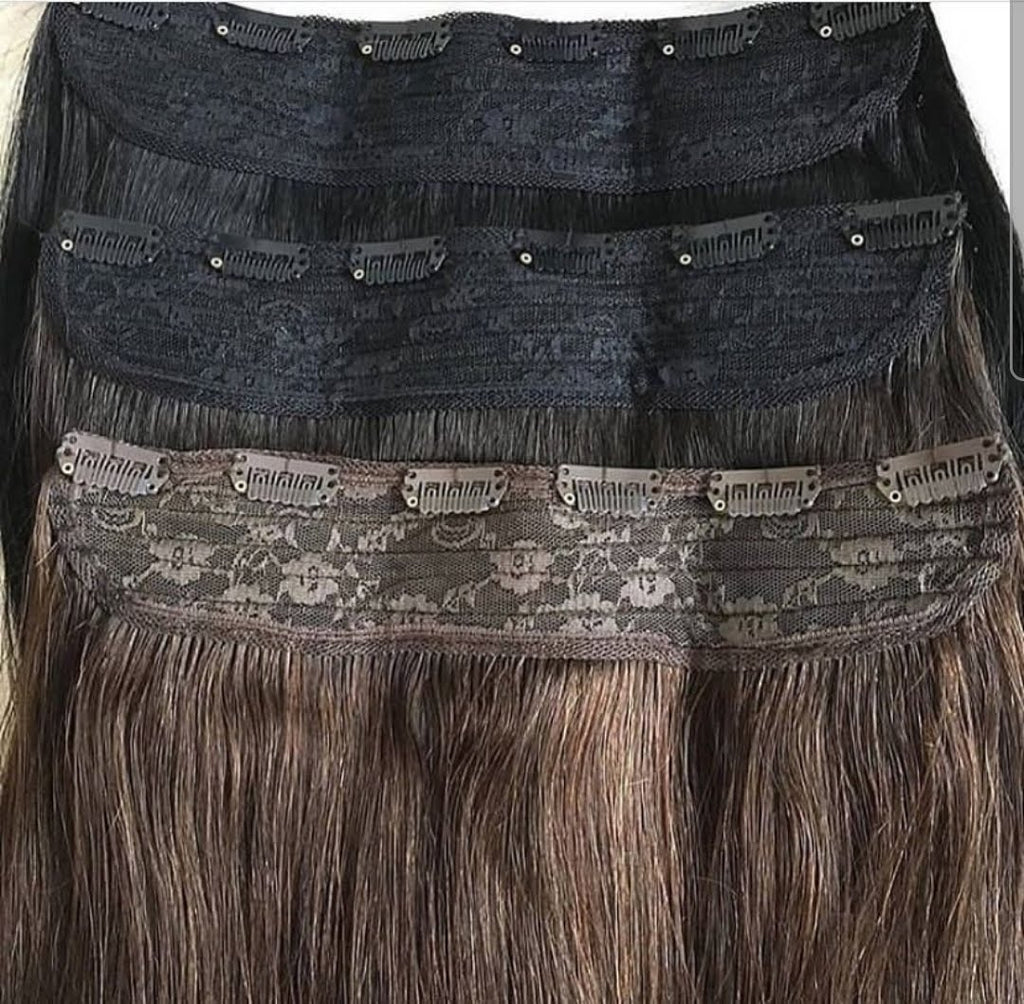 No Glue invisible halo Clip-in Hair Extensions (160g) - Heat resistant