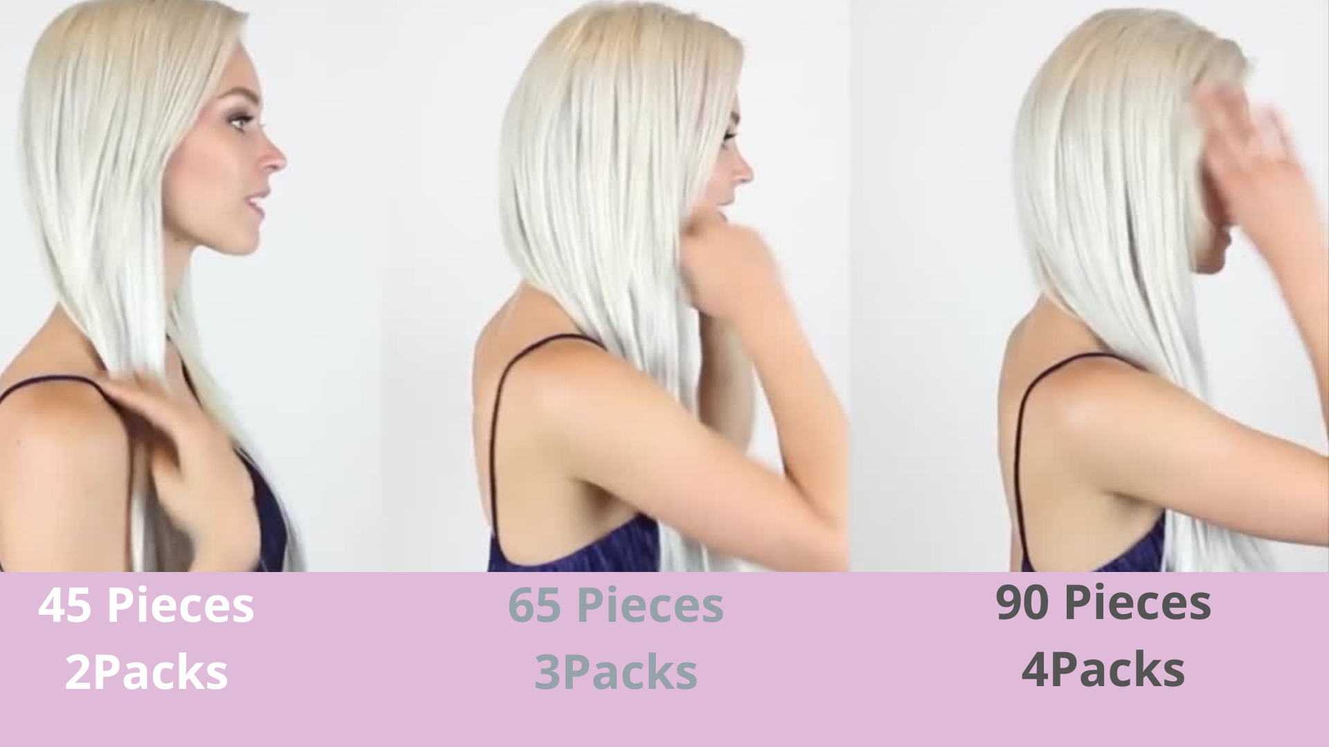 100% Remy Human Hair Ash Blonde Ombre (#60B) Tape-In Hair Extensions (55g - 175g)