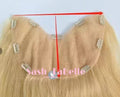 100% Remy Real Human Hair - Invisible U-CLIP Hair Extensions - Rooted Ash Blonde