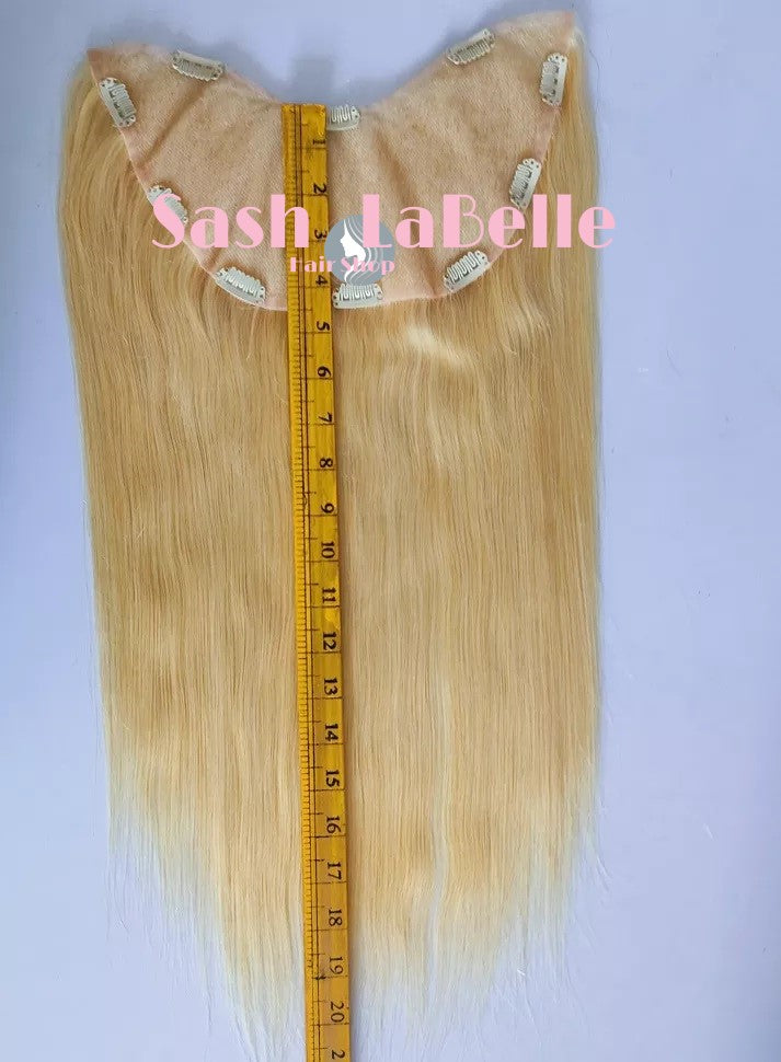 100% Remy Real Human Hair - Invisible U-CLIP Hair Extensions - Chestnut Brown