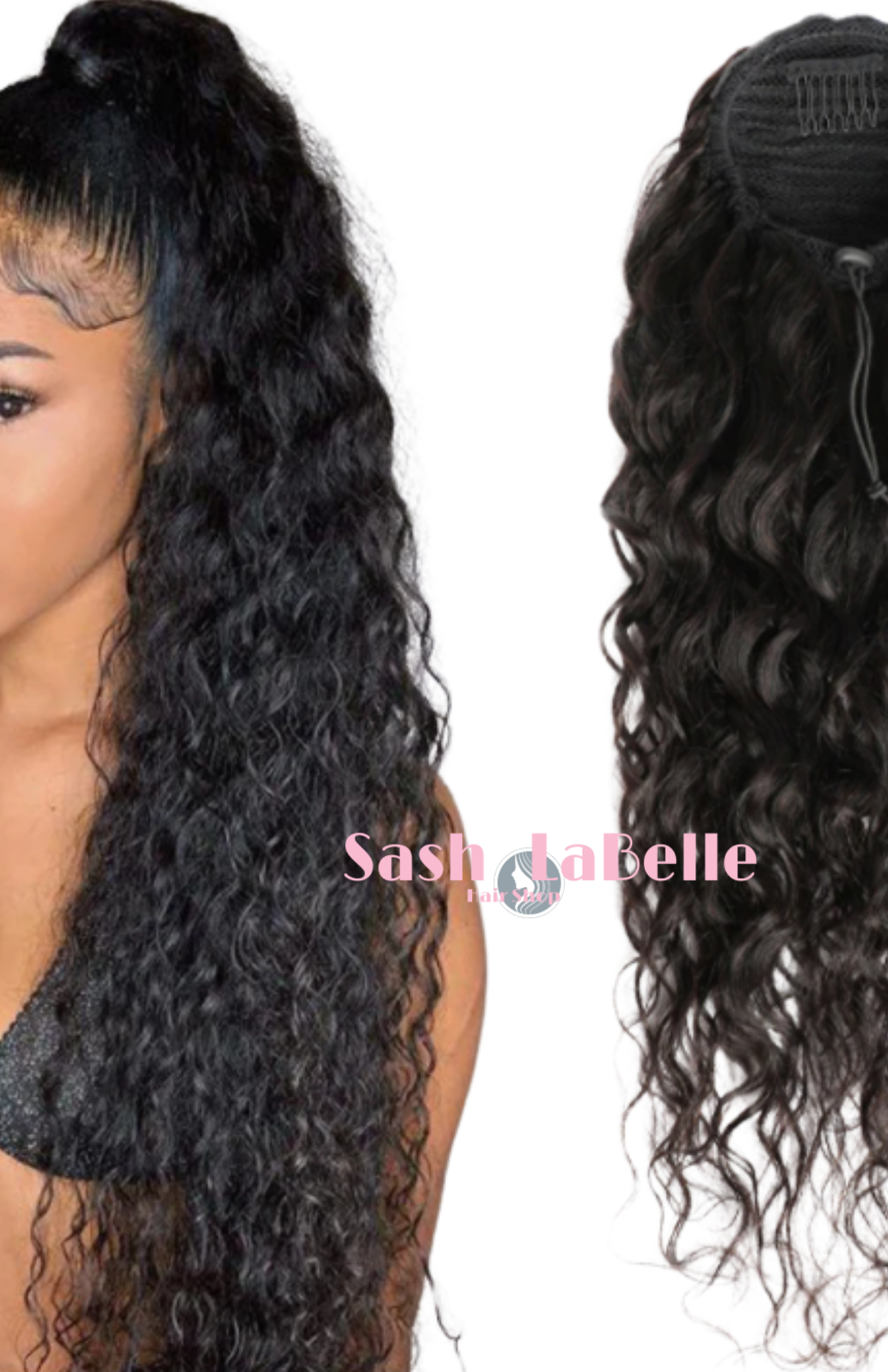 Premium Hair Drawstring Ponytail Body Wave extensions